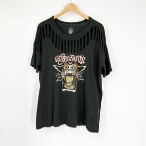 Torrid Aerosmith Slashed Band Graphic T-Shirt Size Large